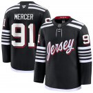 Mens New Jersey Devils #91 Dawson Mercer Fanatics Black Alternate Premier Player Jersey