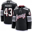 Mens New Jersey Devils #43 Luke Hughes Fanatics Black Alternate Premier Player Jersey