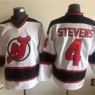 Men's New Jersey Devils #4 Scott Stevens White CCM Vintage Throwback Jersey
