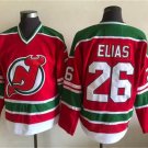 Men's New Jersey Devils #26 Patrik Elias Red Green CCM Vintage Throwback Jersey