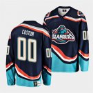 Mens New York Islanders Custom Reverse Retro Replic 20. Jersey Navy