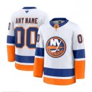 Men's New York Islanders Custom Fanatics Away White Jersey