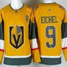 Men's Vegas Golden Knights #9 Jack Eichel Gold With A Patch Authentic Jersey