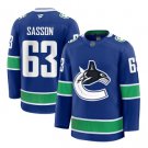 Men's Vancouver Canucks #63 Max Sasson Fanatics Home Blue Premium Jersey