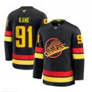 Men's Vancouver Canucks #91 Evander Kane Fanatics Black Alternate Premium Jersey
