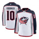 Mens Columbus Blue Jackets #10 Dmitri Voronkov Fanatics White Away Premium Jersey