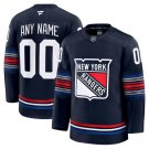 Mens New York Rangers Custom Fanatics Navy Alternate Premium Jersey