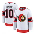 Men's Ottawa Senators #10 Jordan Spence Fanatics White Away Premium Jersey