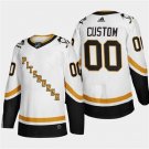 Pittsburgh Penguins Custom White adidas Reverse Retro Special Edition Jersey