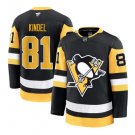 Mens Pittsburgh Penguins #81 Benjamin Kindel Fanatics Home Black Premium Player Jersey