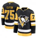 Mens Pittsburgh Penguins #75 Connor Clifton Fanatics Home Black Premium Player Jersey