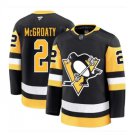 Mens Pittsburgh Penguins #2 Rutger McGroarty Fanatics Home Black Premium Player Jersey