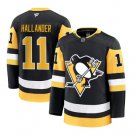 Mens Pittsburgh Penguins #11 Filip Hallander Fanatics Home Black Premium Player Jersey