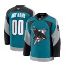 San Jose Sharks Custom Fanatics Teal Alternate Heritage 2.0 Premium Jersey