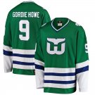 Men's Hartford Whalers #9 Gordie Howe Fanatics Branded Green Premier Jersey
