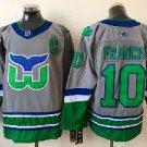 Mens Nhl Hartford Whalers #10 Francis Gray Reverse Retro Alternate Jersey