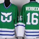Hartford Whalers #16 Pat Verbeek Green Throwback CCM Jersey
