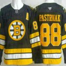 Men's Boston Bruins #88 David Pastrnak With A Path Black 2025 Authentic Jersey