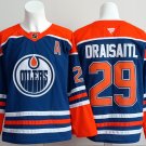 Men's Edmonton Oilers #29 Leon Draisaitl Royal 2025 With A Patch Jersey