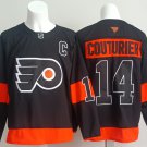 Mens Philadelphia Flyers #14 Sean Couturier Fanatics Black 2025 C Patch Jersey