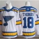 Mens St. Louis Blues #18 Robert Thomas Fanatics 2025 White Away Player Premium Jersey