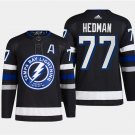 Mens Tampa Bay Lightning #77 Victor Hedman 2023-24 Alternate Primegreen Jersey Black