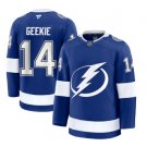 Mens Tampa Bay Lightning #14 Conor Geekie Fanatics Home Blue Premium Player Jersey