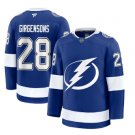 Mens Tampa Bay Lightning #28 Zemgus Girgensons Fanatics Home Blue Premium Player Jersey