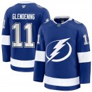 Mens Tampa Bay Lightning #11 Luke Glendening Fanatics Home Blue Premium Player Jersey