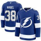 Mens Tampa Bay Lightning #38 Brandon Hagel Fanatics Home Blue Premium Player Jersey