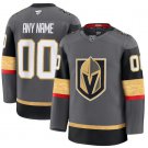 Men's Vegas Golden Knights Custom Stitched Fanatics Gray Alternate Jersey
