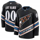 Mens Youth Washington Capitals Custom Fanatics Black Alternate 50th Anniversary Premium Jersey