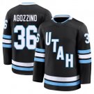 Men's Utah Hockey #36 Andrew Agozzino Navy 2024-25 Stitched Jersey
