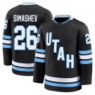 Men's Utah Mammoth #26 Dmitriy Simashev Navy Black 2024-25 Stitched Jersey