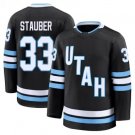 Men's Utah Mammoth #33 Jaxson Stauber Navy Black 2024-25 Stitched Jersey