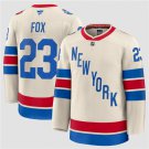 Men's New York Rangers #23 Adam Fox Cream 2026 Winter Classic Stitched Jersey