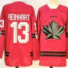 Men's Canada Hockey #13 Sam Reinhart Red Stitched Jersey