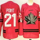 Men's Canada Hockey #21 Brayden Point Red Stitched Jersey