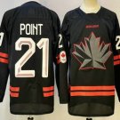 Men's Canada Hockey #21 Brayden Point Black Stitched Jersey
