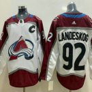 Men's Colorado Avalanche #92 Gabriel Landeskog White Adidas Stitched C Patch Jersey
