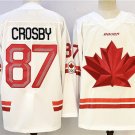 Men's Canada Hockey #87 Sidney Crosby White Stitched Jersey