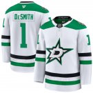 Men's Dallas Stars #1 Casey DeSmith Fanatics White Away Premium Jersey