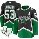 Men's Dallas Stars #53 Wyatt Johnston 99 Cup Champs Throwback Jersey Black