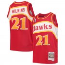 Dominique Wilkins Hawks Mitchell & Ness 1986-87 Hardwood Classics Throwback Jersey Red