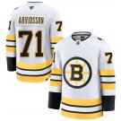 Mens Boston Bruins #71 Viktor Arvidsson Fanatics 2025 Away White Premium Jersey
