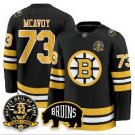 Charlie McAvoy Jersey #73 Boston Bruins Premium Zdeno Chara HOF Stitched Black