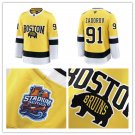 Mens Boston Bruins #91 Nikita Zadorov 2026 Stadium Series Premium Jersey Yellow