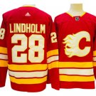 Calgary Flames #28 Elias Lindholm Red Home Jersey