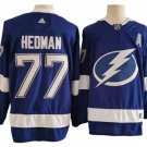 Tampa Bay Lightning #77 Victor Hedman Blue Home Jersey