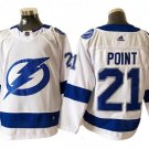 Tampa Bay Lightning #21 Brayden Point White Away Jersey
